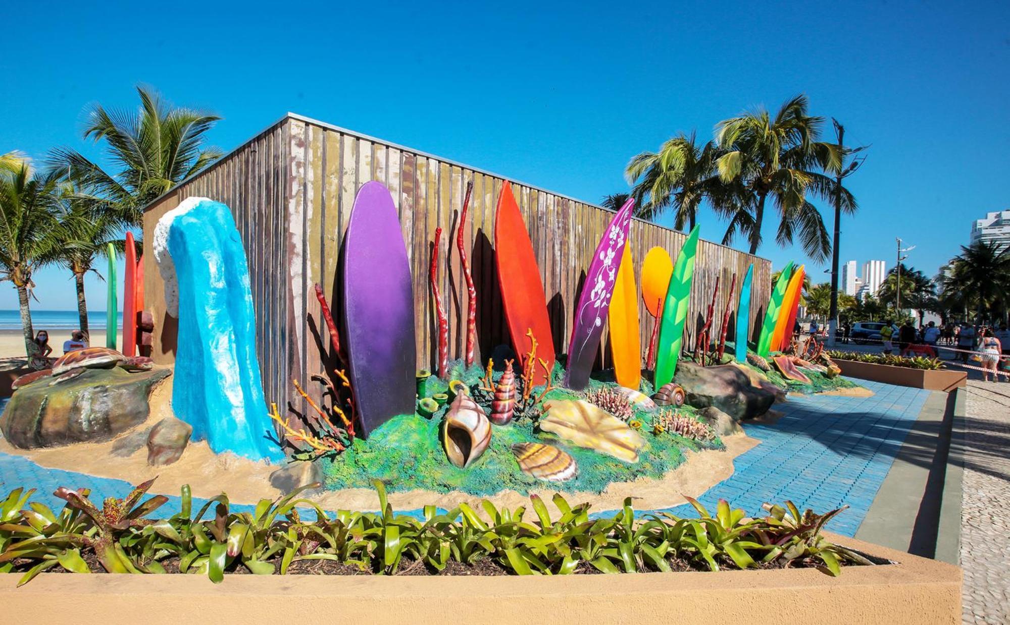 Appartamento Lindo Apto 300M Praia Da Ocian E Centro - Vista Mar- Varanda Sacada - Wi-Fi 300 Mbps - Vaga De Garagem - Acomoda Ate 6 Pessoas Praia Grande  Esterno foto